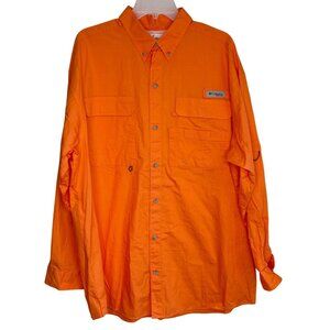 Columbia PFG Professional Fishing Gear LS Shirt Vented Quick Dry Men Size L Oran